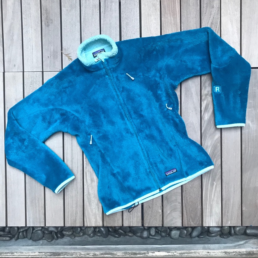 Patagonia | Blue Zip Up Fleece Sweater w Pockets